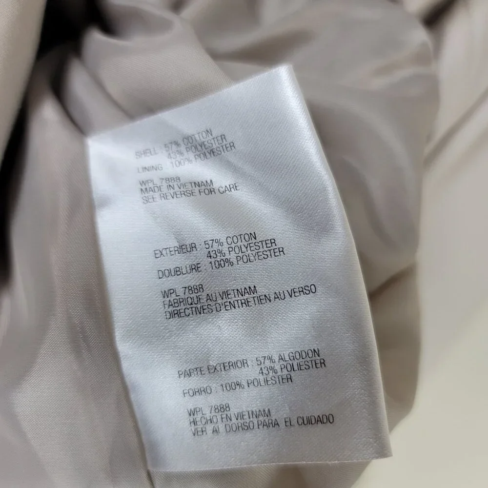 MICHAEL Michael Kors Double Breasted Trench Coat Classic Designer Outerwear